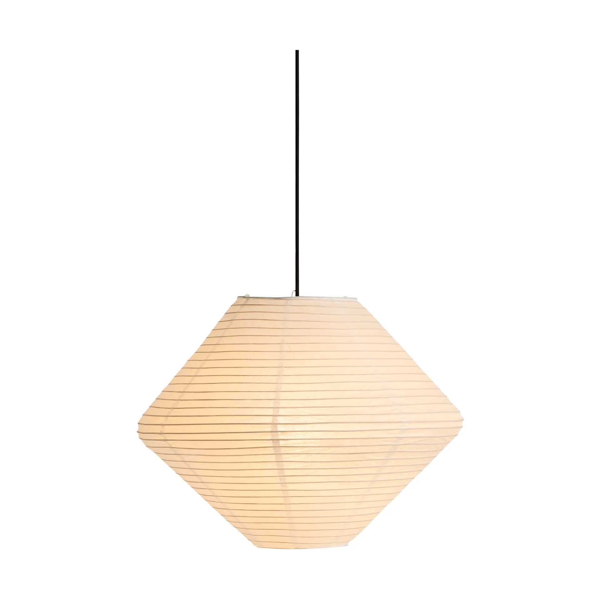 Paper Shade Diamond lampeskærm, Classic white, Ø50 cm HAY