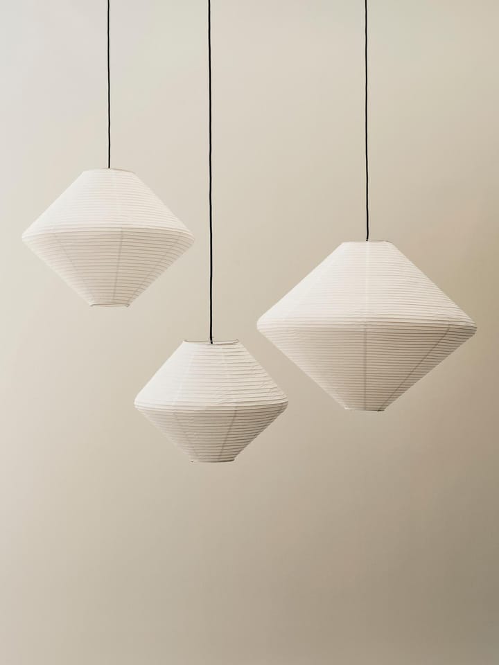 Paper Shade Diamond lampeskærm, Classic white, Ø80 cm HAY