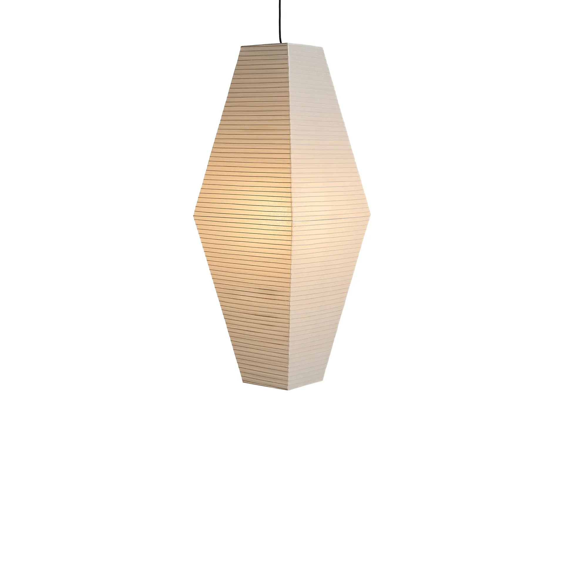 Paper Shade Prism lampeskærm, Classic white, 40x110 cm HAY