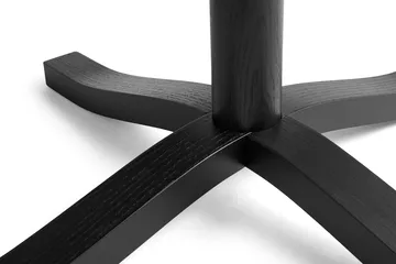 Pastis Table spisebord Ø90 - Black lacquered ash - HAY