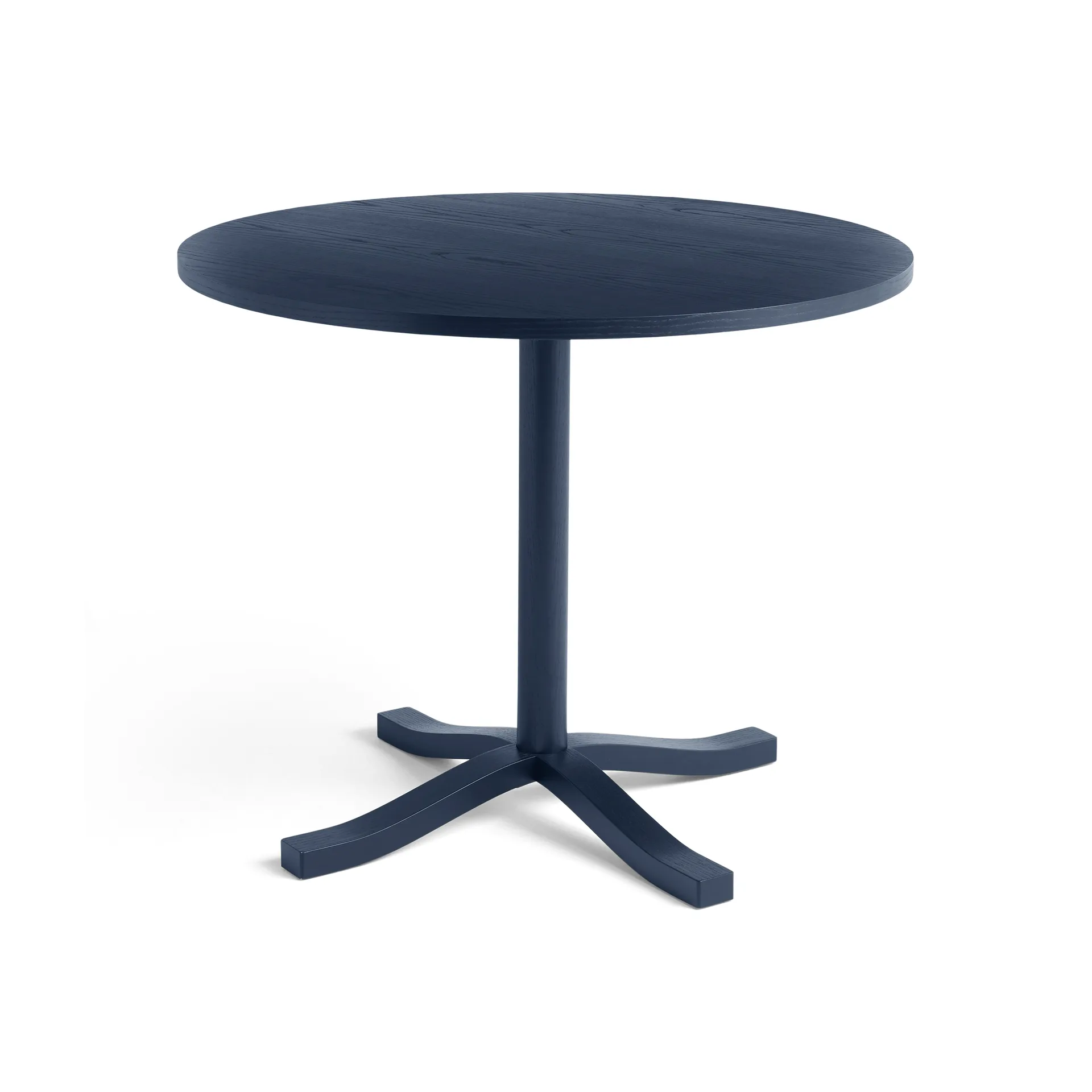 Pastis Table spisebord Ø90, Steel blue lacquered ash HAY