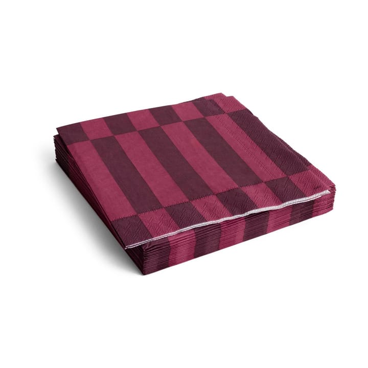 Pattern Dinner serviet 40x40 cm 20-pak - Bordeaux-wine - HAY