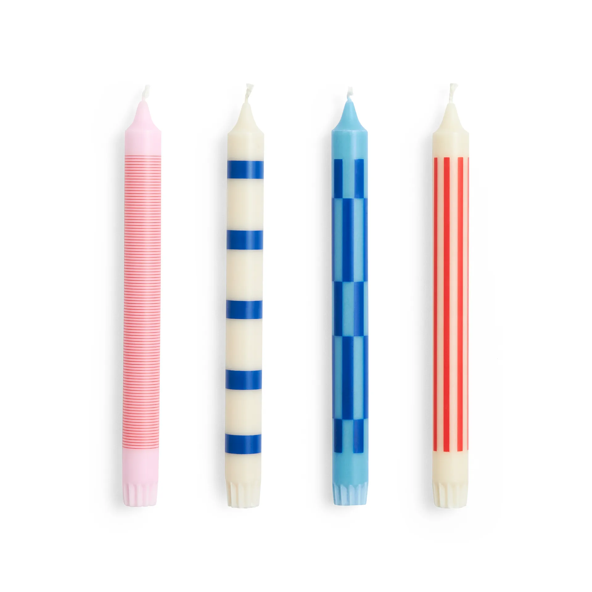 Pattern lys mix 4-pak, Pink/Red/Blue HAY