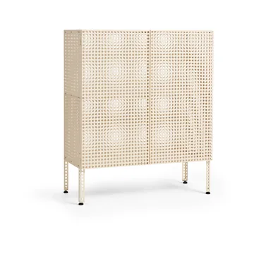 Perforated Cabinet skab medium - Eggshell - HAY