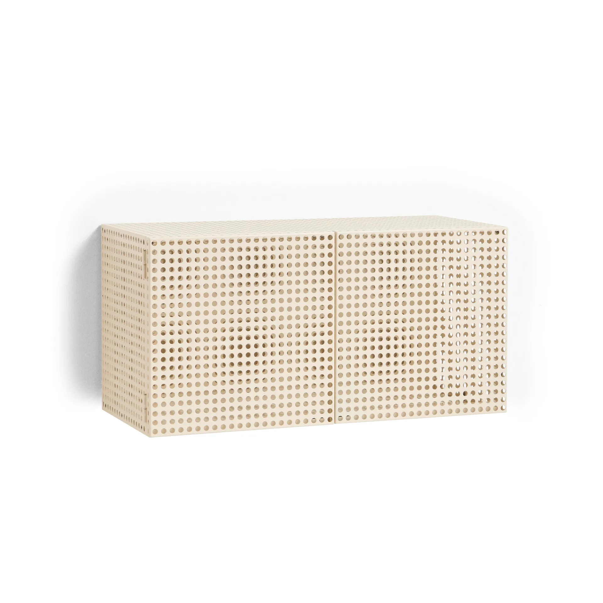 Perforated Cabinet vægskab small, Eggshell HAY