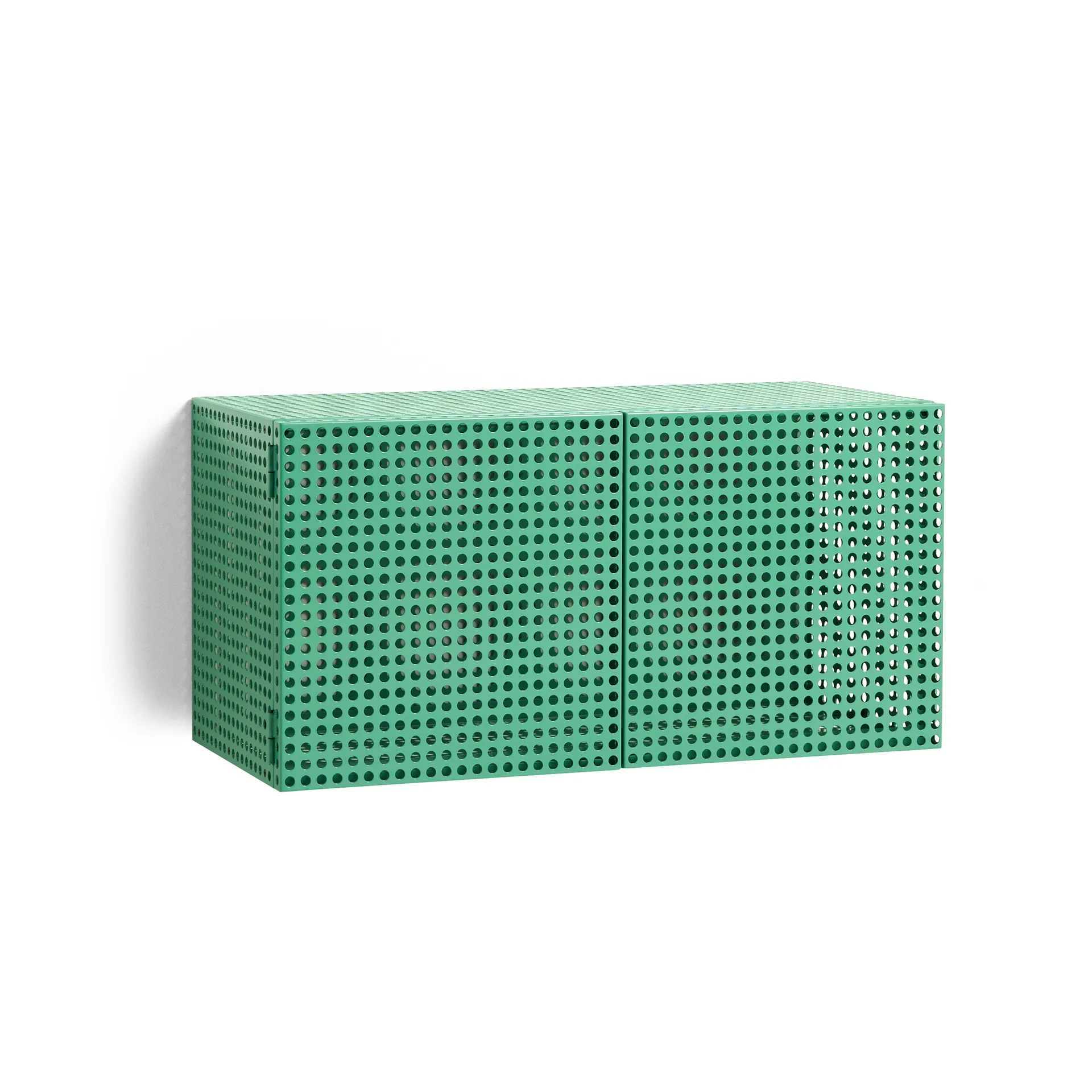 Perforated Cabinet vægskab small, Soft jade HAY