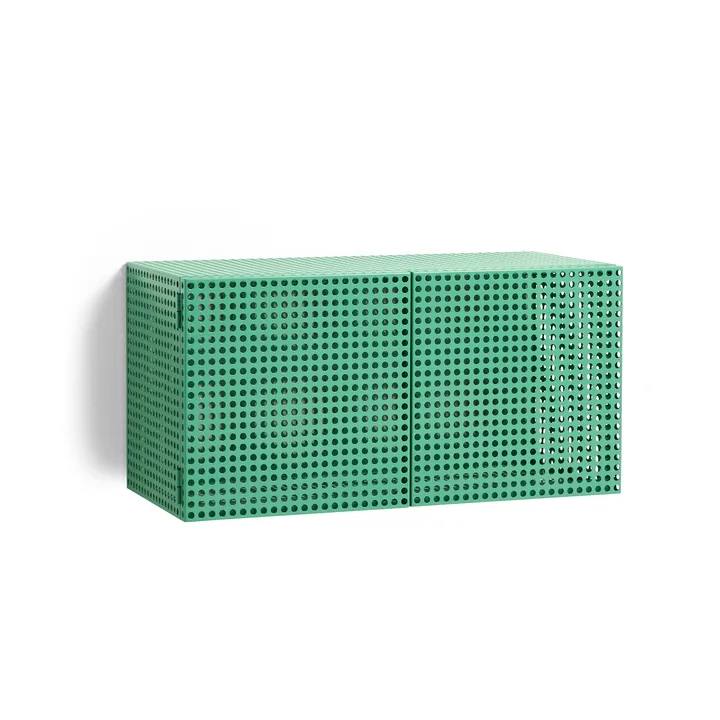 Perforated Cabinet vægskab small - Soft jade - HAY