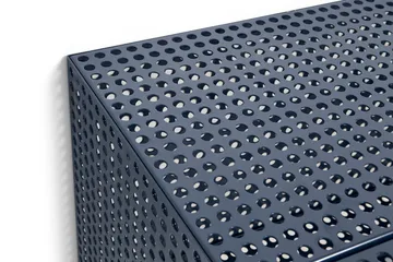 Perforated Cabinet vægskab small - Steel blue - HAY