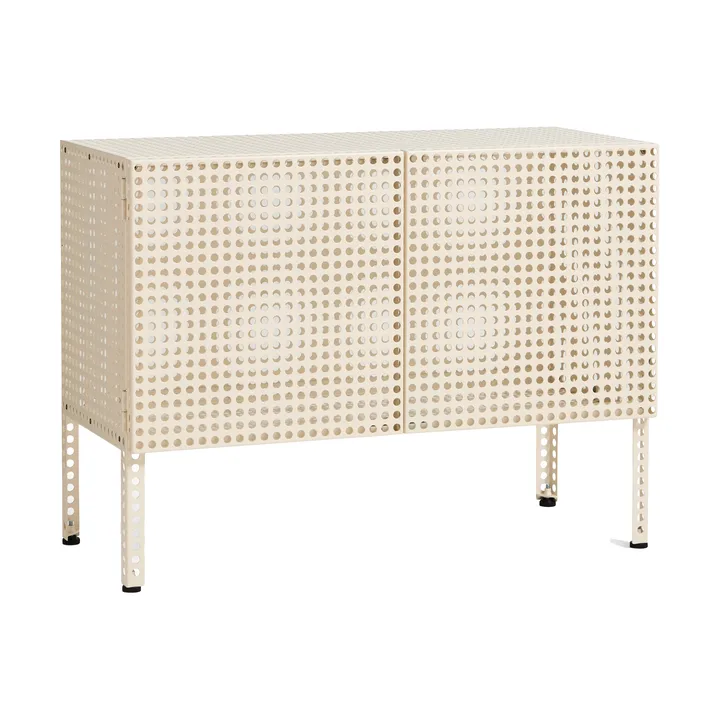 Perforated kabinet skab small - Eggshell - HAY