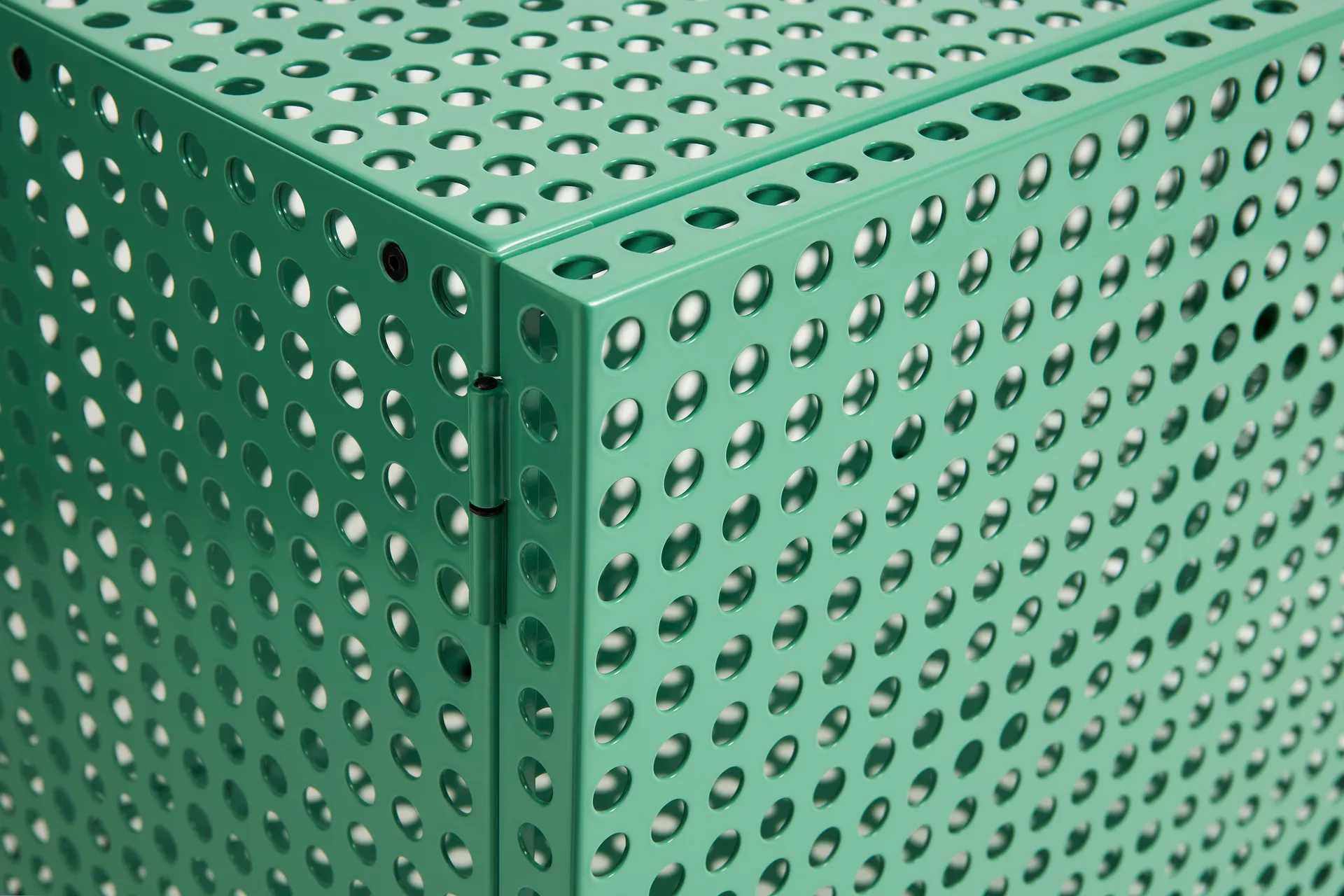 Perforated kabinet skab small, Soft jade HAY