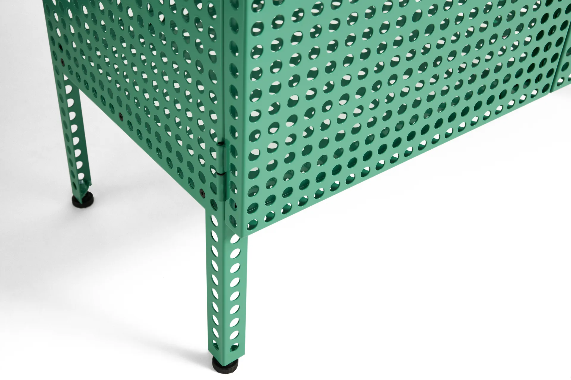 Perforated kabinet skab small, Soft jade HAY