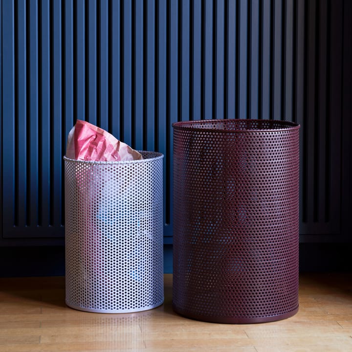 Perforated papirkurv, petrol blue, medium HAY