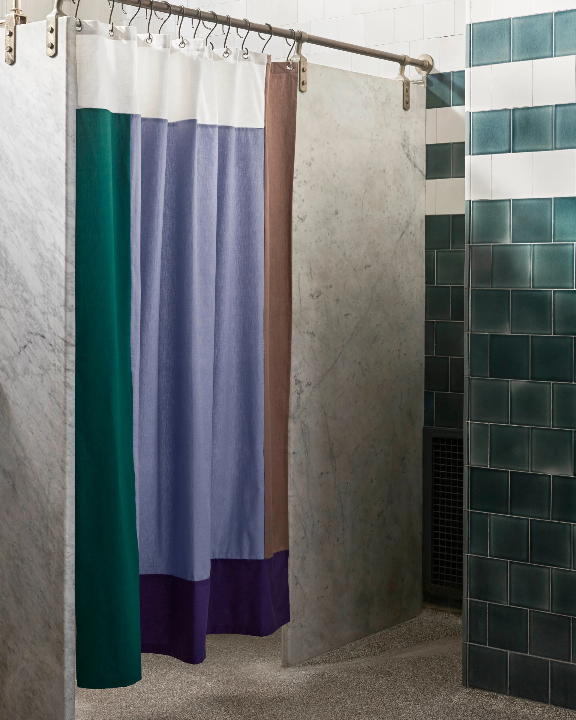 Pivot badeforhæng 180x200 cm, Blue HAY