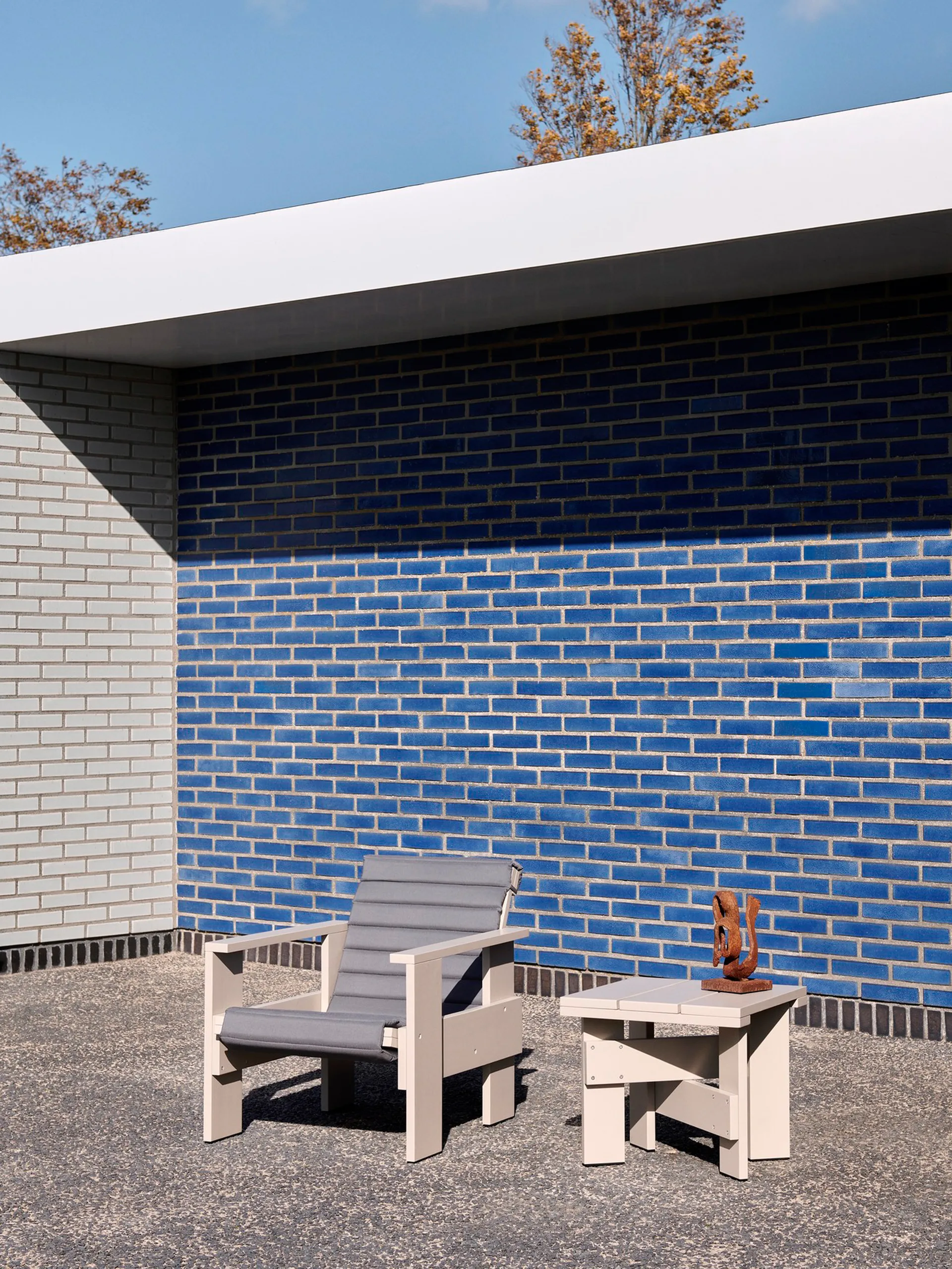 Quilted hynde til Crate loungestol, Sky grey HAY