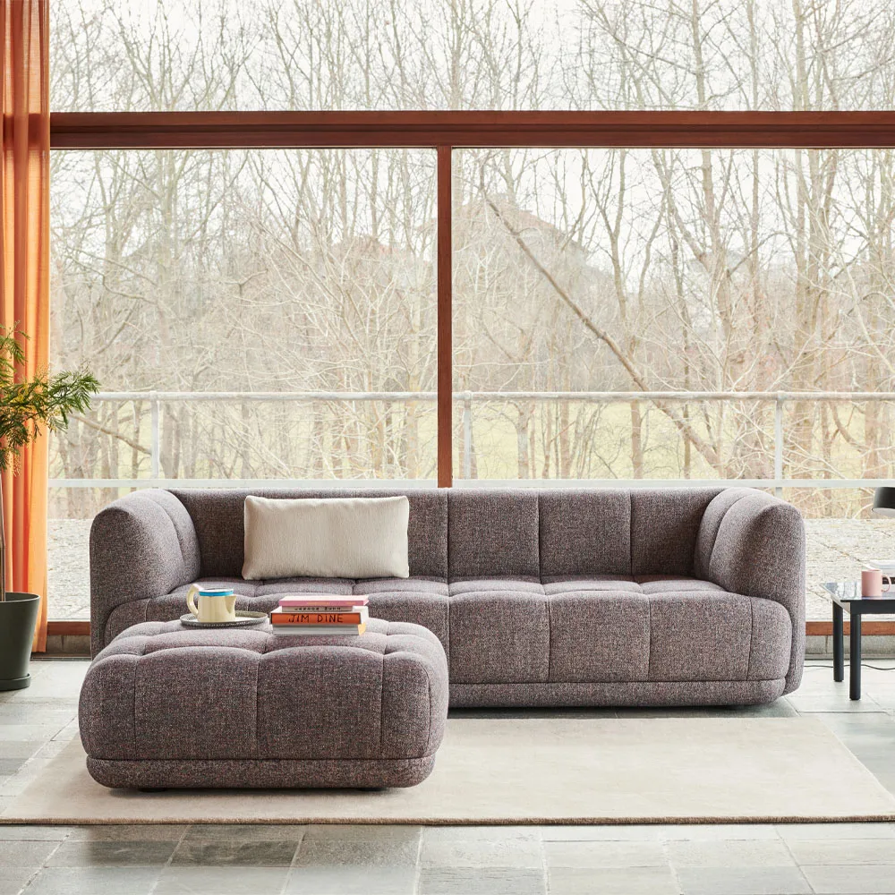 Quilton fodskammel, læder sense black HAY