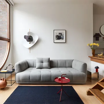 Quilton kombination 23 modulsofa højrestillet  - Stof Remix 123 grå - HAY