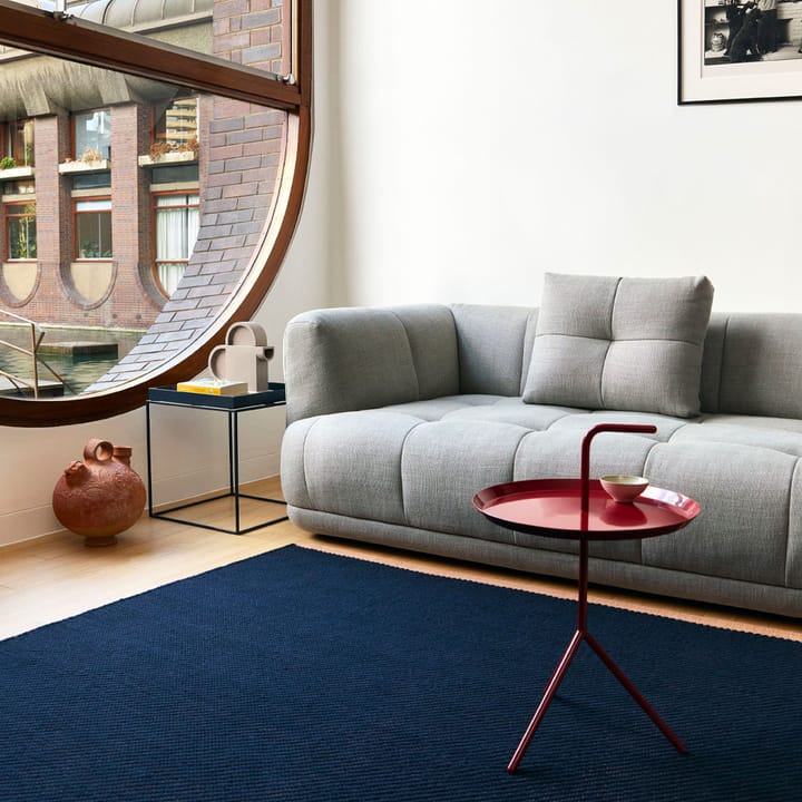 Quilton pude, læder sense black HAY