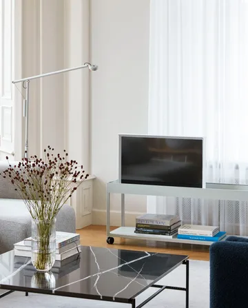 Rebar sofabord 100x104x33 cm - Sort marmor-sort stel - HAY