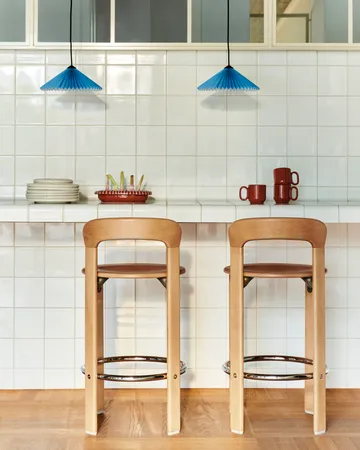 Rey Low barstol lakeret 65 cm - Golden - HAY