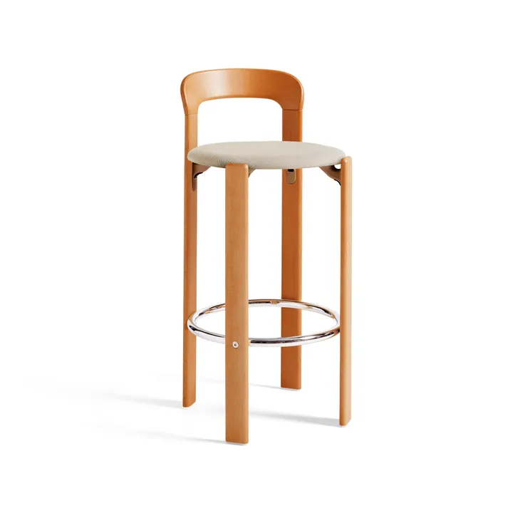 Rey polstret barstol 75 cm - stof Steelcut Trio 213 golden - HAY