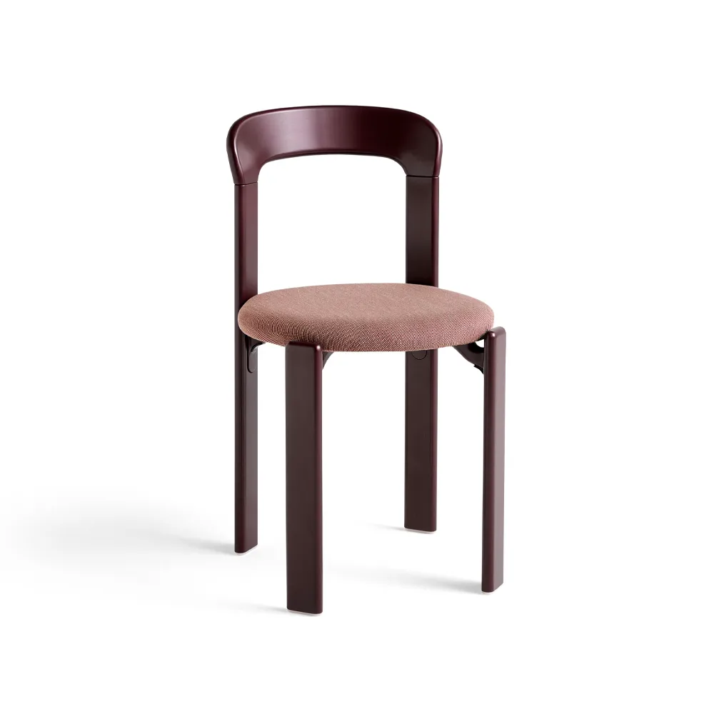 Rey polstret stol, Steelcut Trio 416 grape red HAY