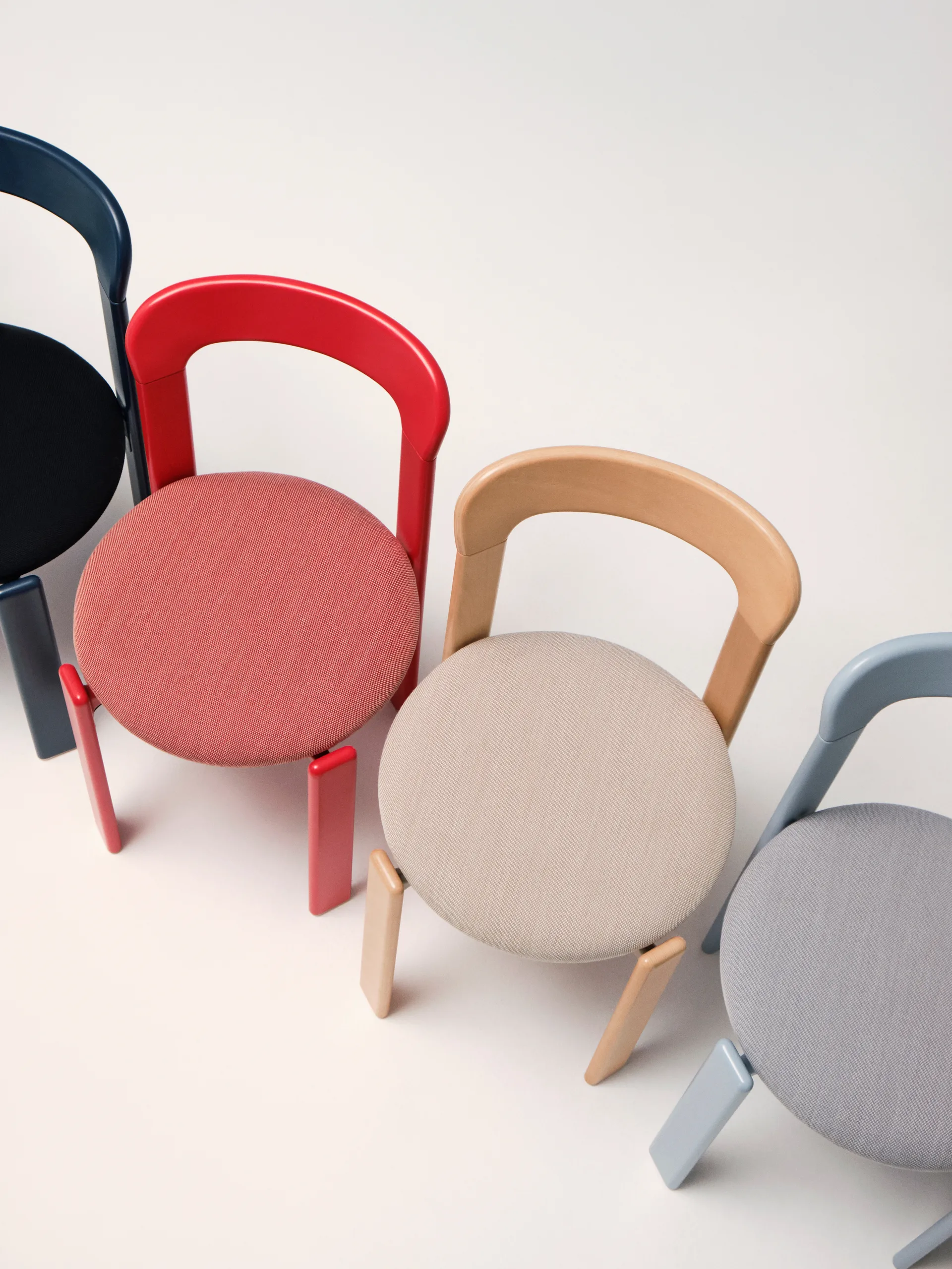 Rey polstret stol, stof Steelcut Trio 213 golden HAY