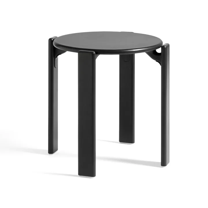 Rey rund skammel Ø46,5x46 cm - Deep black - HAY