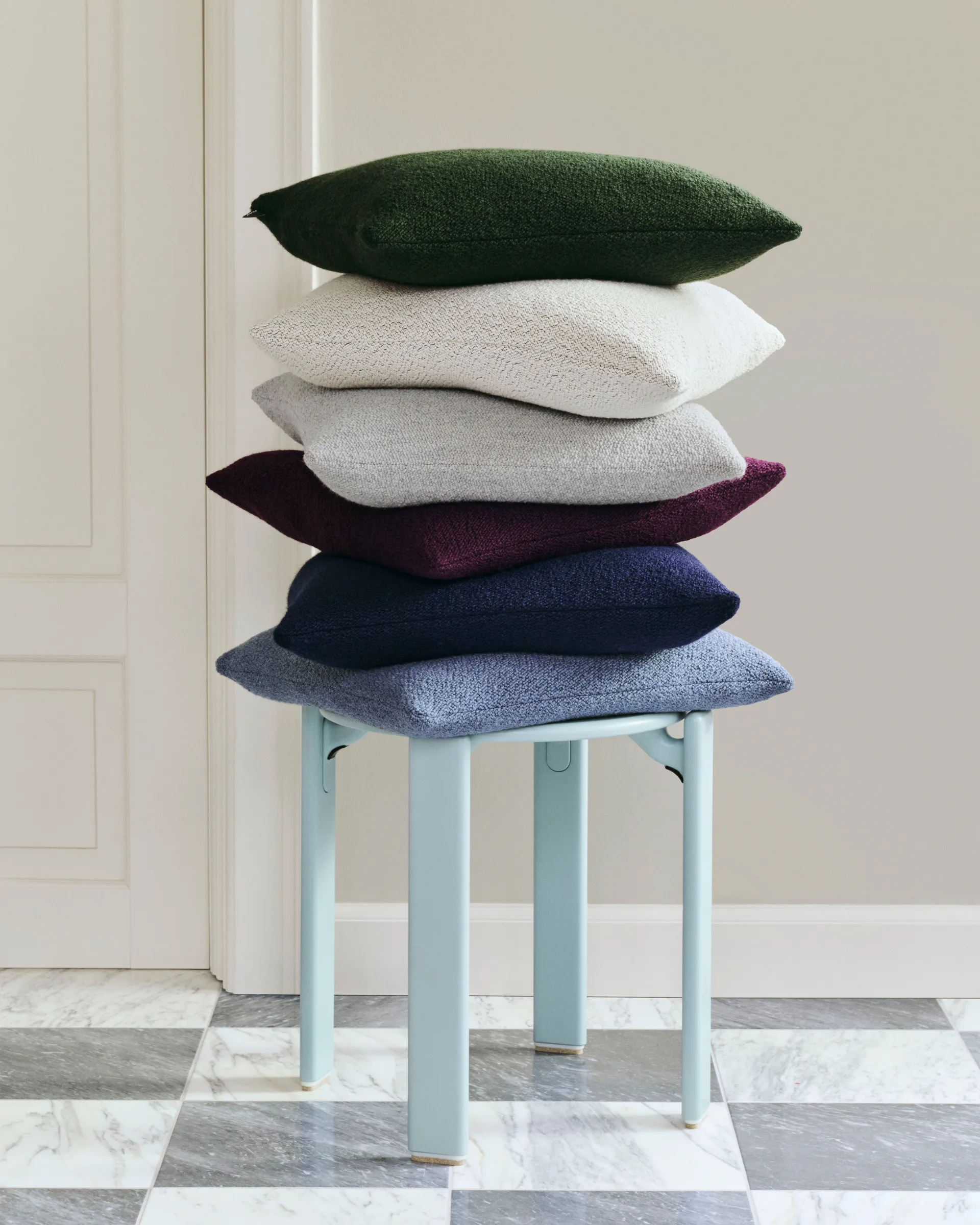 Rey skammel Ø46,5 x 46 cm, Slate blue HAY