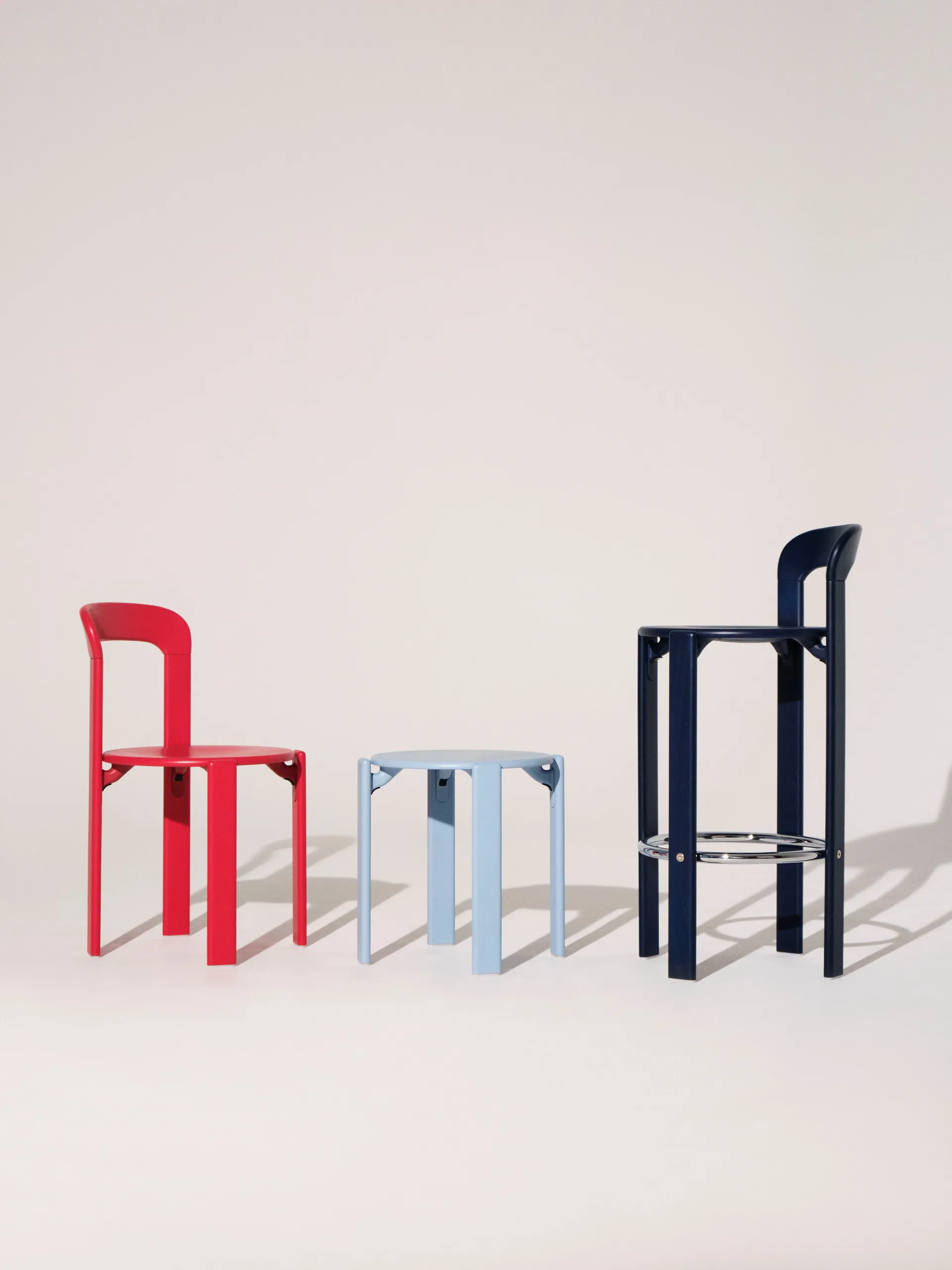 Rey skammel Ø46,5 x 46 cm, Slate blue HAY