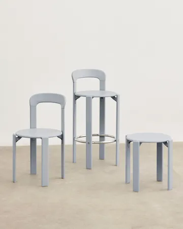 Rey skammel Ø46,5 x 46 cm - Slate blue - HAY