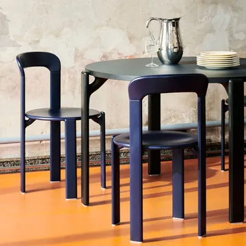 Rey spisebord Ø128 cm - deep blue - HAY