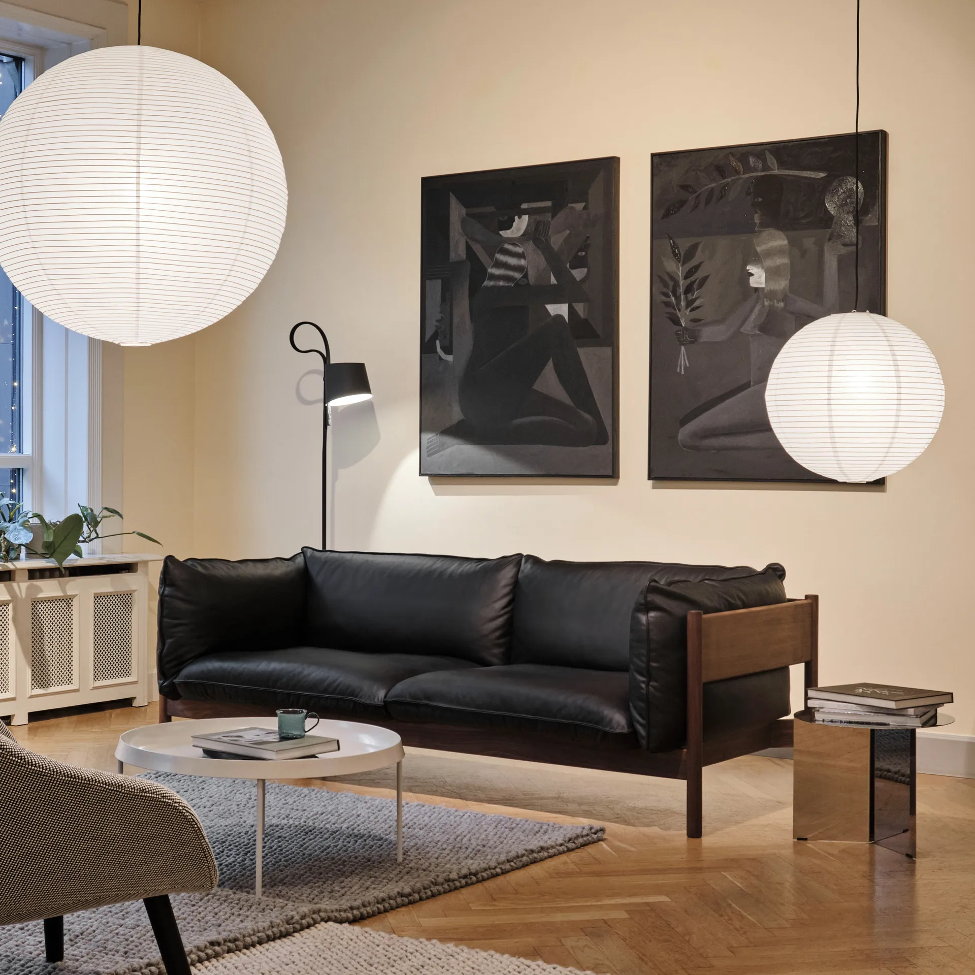 Rice papir lampeskærm Ø50 cm, Hvid HAY