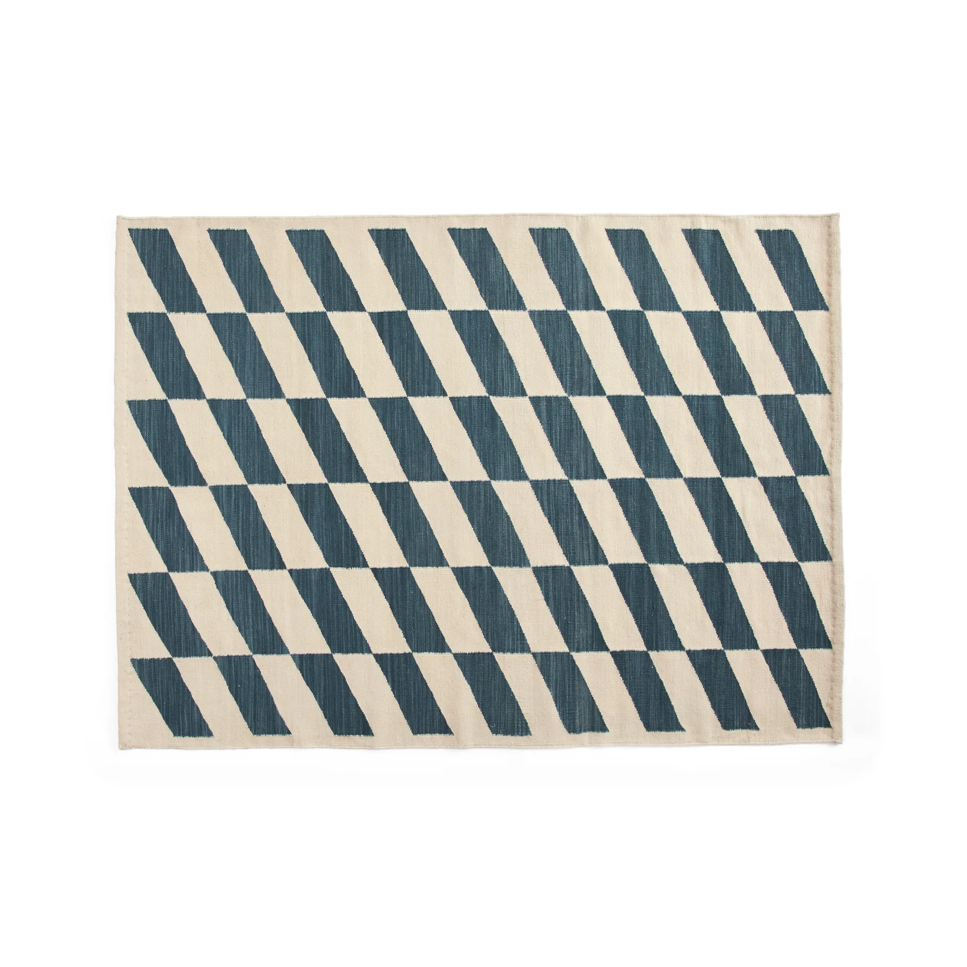 Shift Kelim tæppe 140x200 cm, Blue HAY