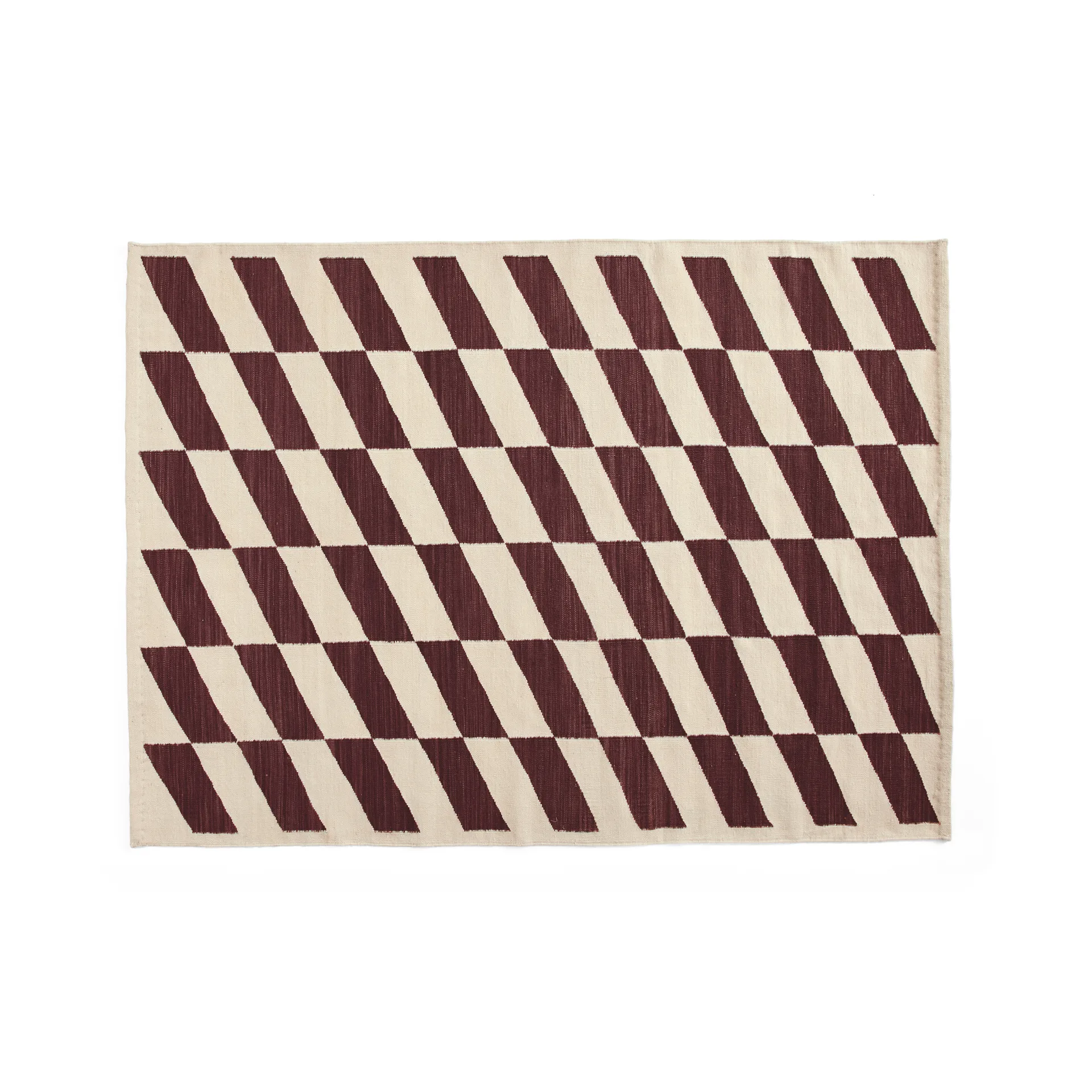 Shift Kelim tæppe 140x200 cm, Burgundy HAY