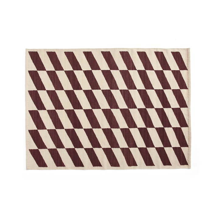 Shift Kelim tæppe 140x200 cm - Burgundy - HAY