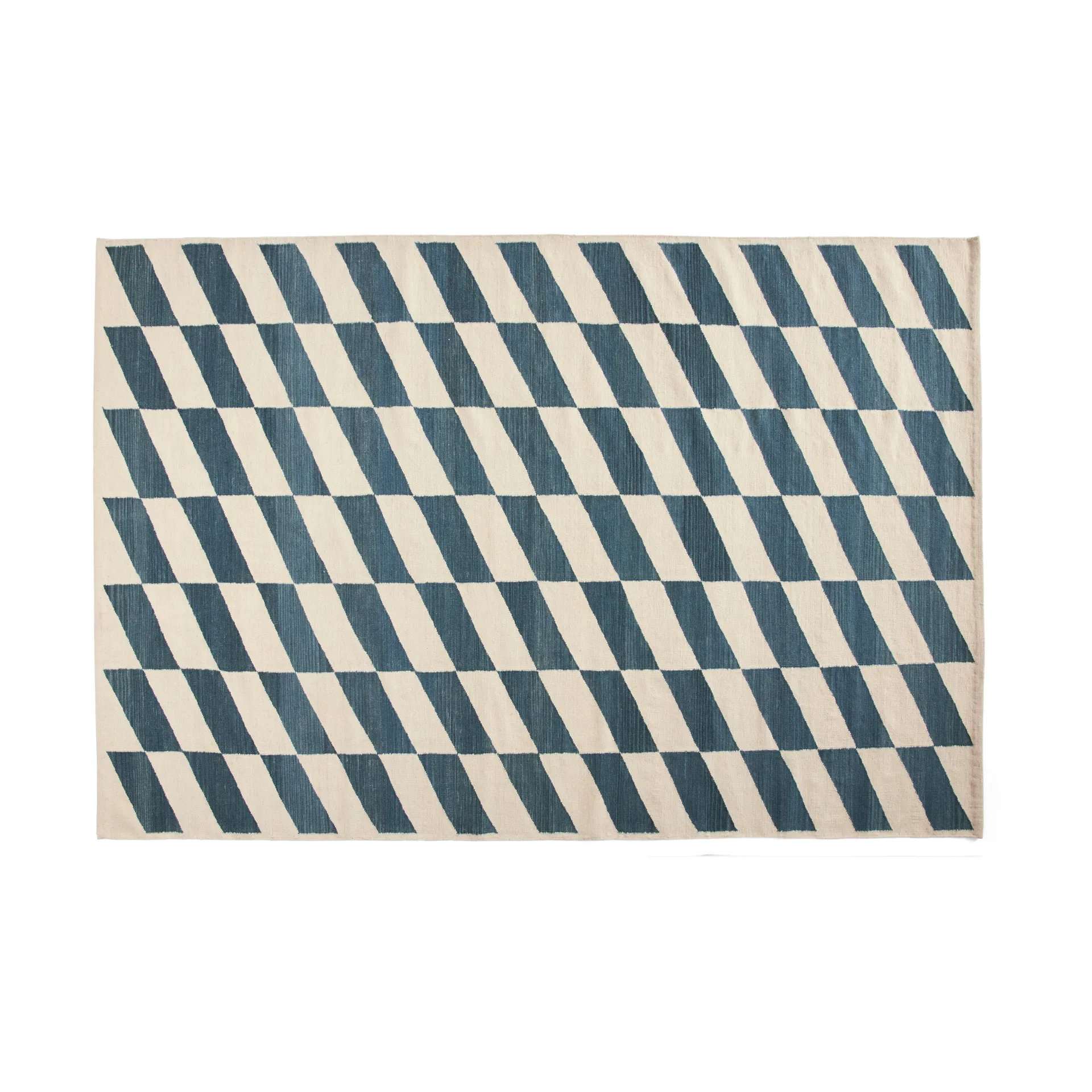 Shift Kelim tæppe 200x300 cm, Blue HAY