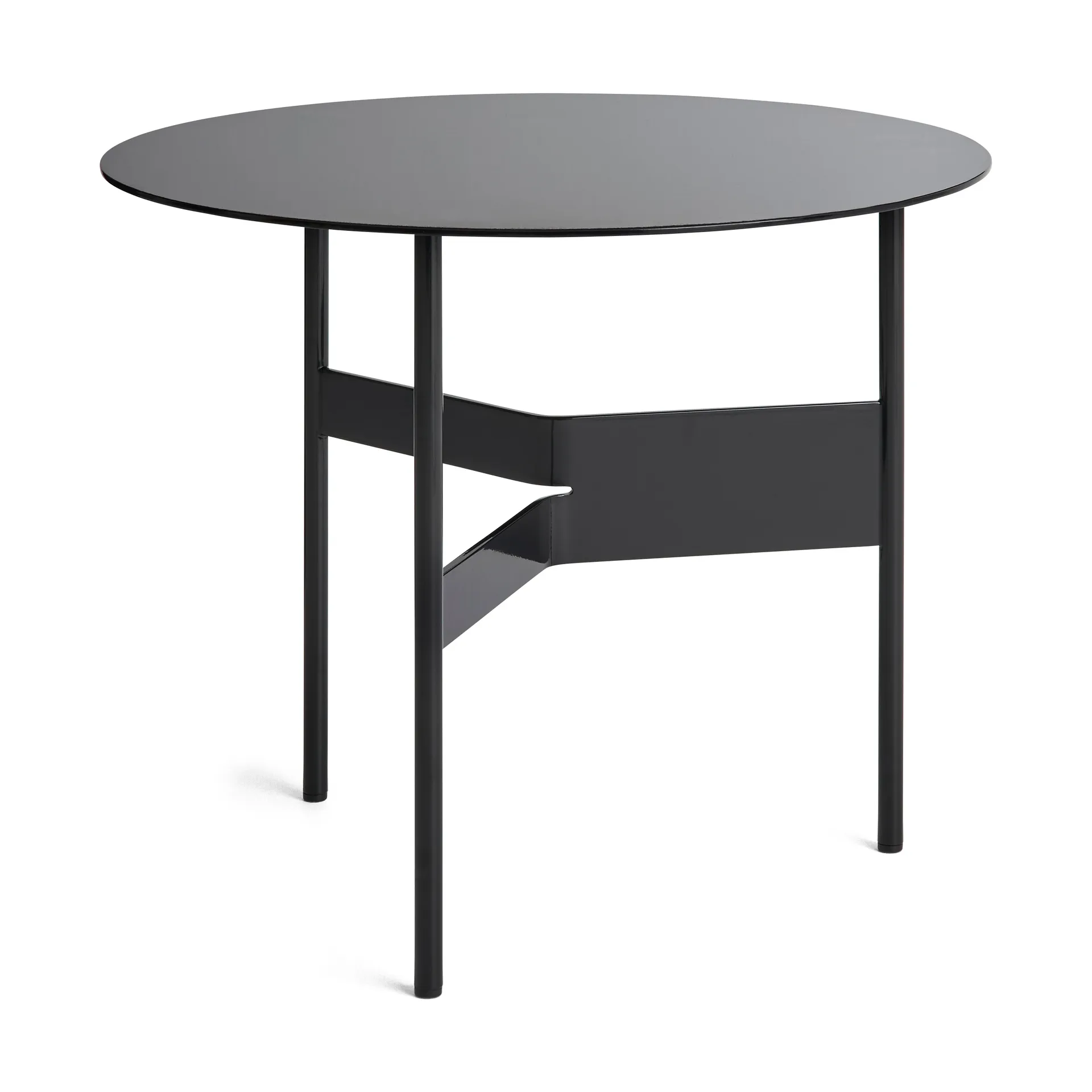 Shim coffee table sidebord Ø54 cm, Black HAY