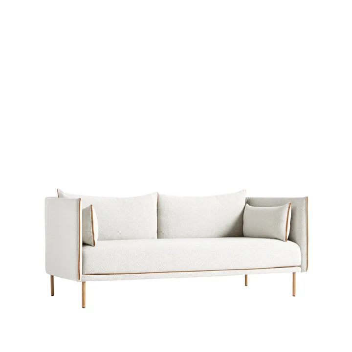 Silhouette 2-personers sofa - Coda 100 offwhite-olierede egeben - HAY