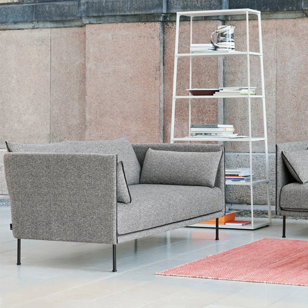 Silhouette 2-personers sofa, Coda 100 offwhite-olierede egeben HAY