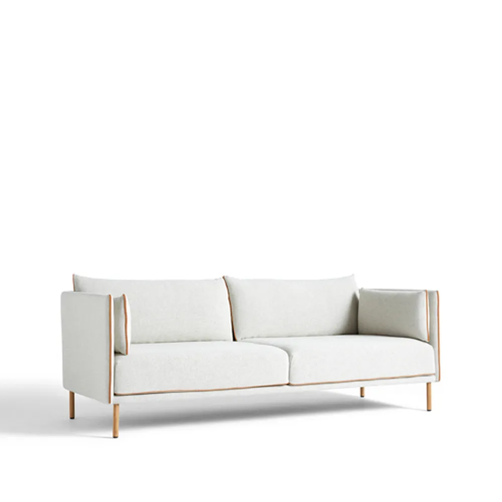 Silhouette 3-personers sofa, Coda 100 offwhite-olierede egeben HAY