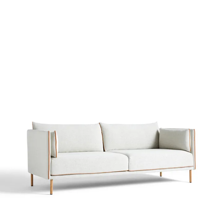 Silhouette 3-personers sofa - Coda 100 offwhite-olierede egeben - HAY