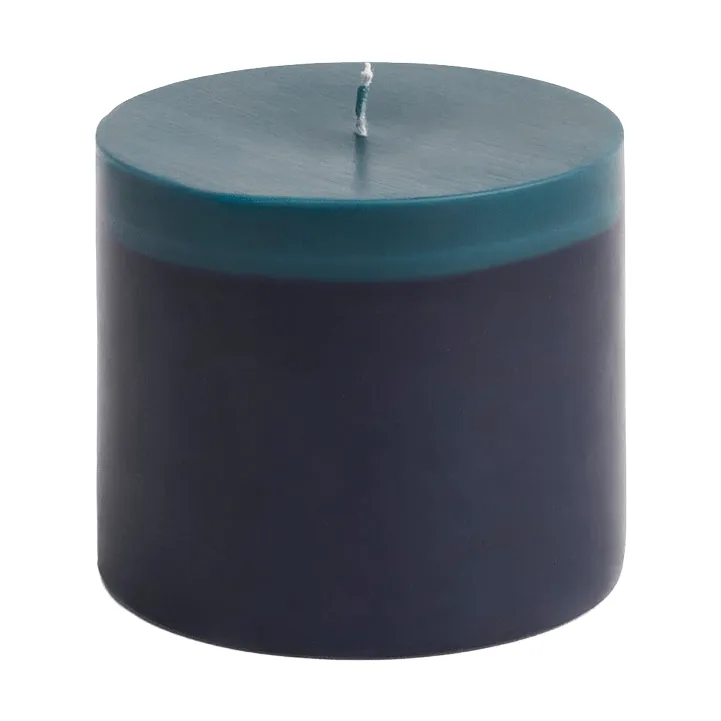 Silo Candle bloklys, Midnight blue-dark teal, Ø9,5x8 cm HAY