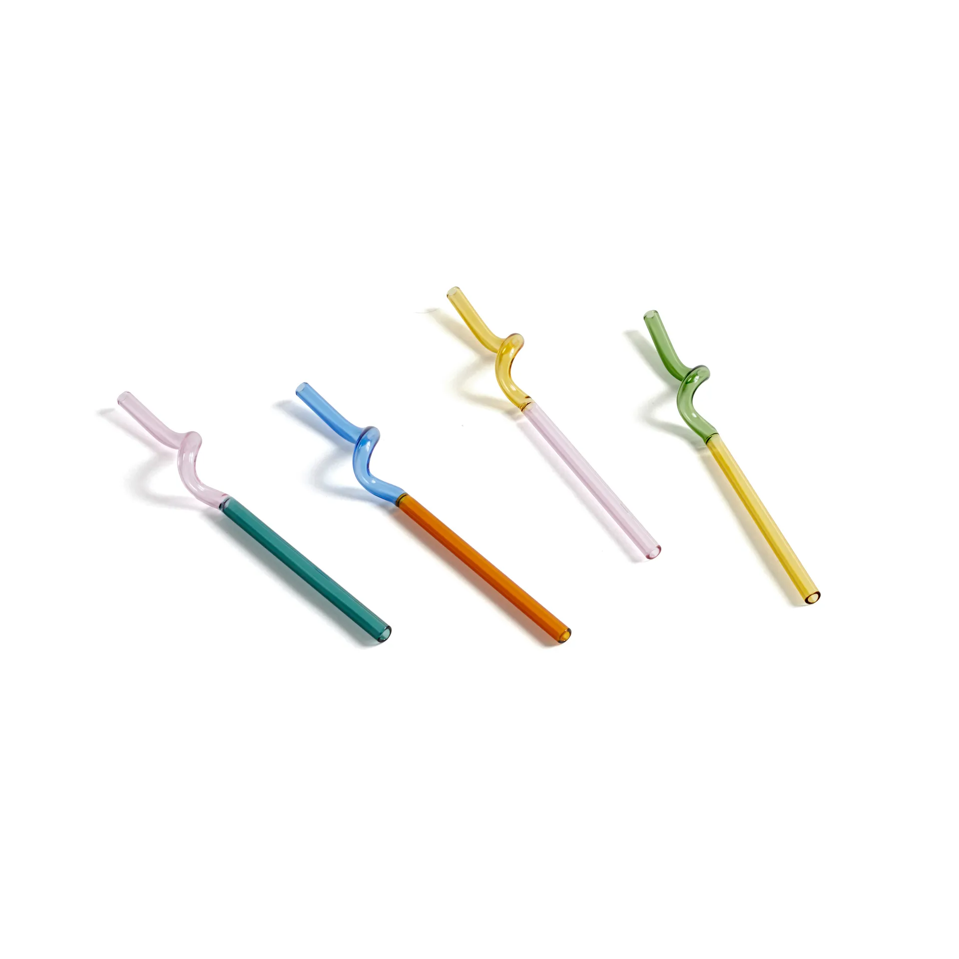 Sip Spiral sugerør 4-pak, Multi HAY