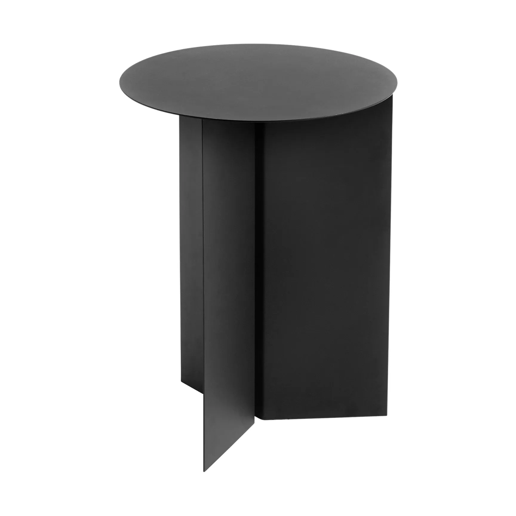 Slit high sidebord Ø35 cm, Black HAY
