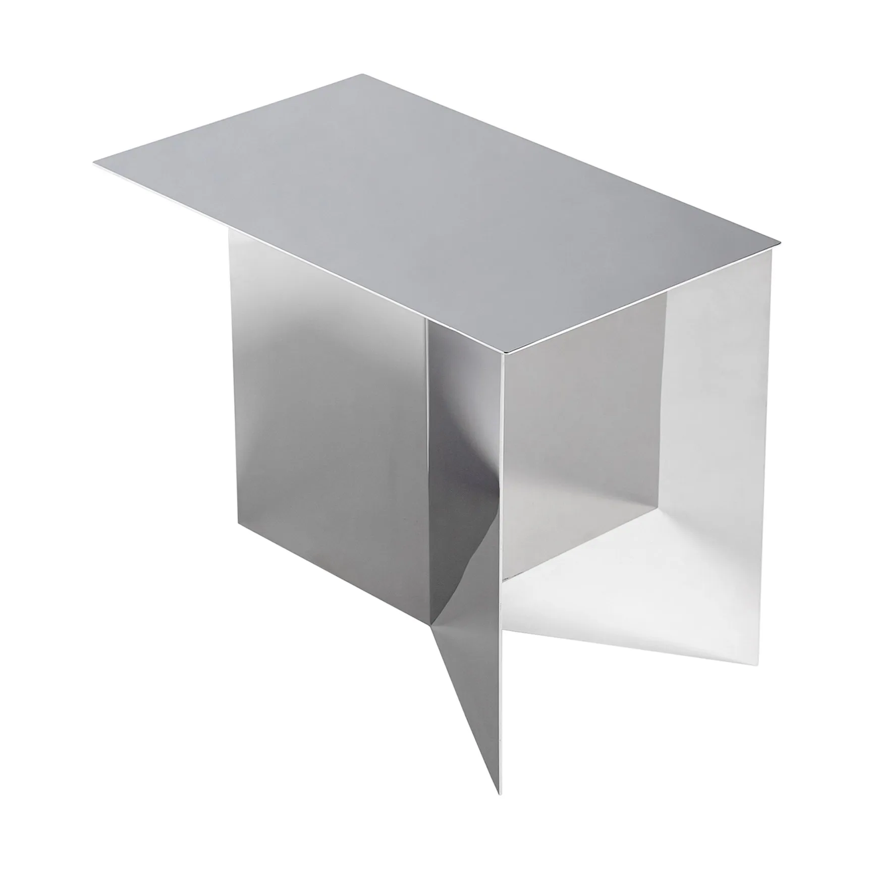 Slit Oblong sidebord 27,5x49 cm, Mirror polished steel HAY