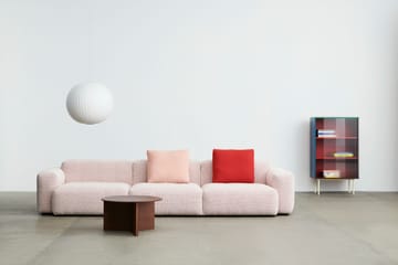 Slit sofabord Ø65 cm - Lacquered walnut - HAY