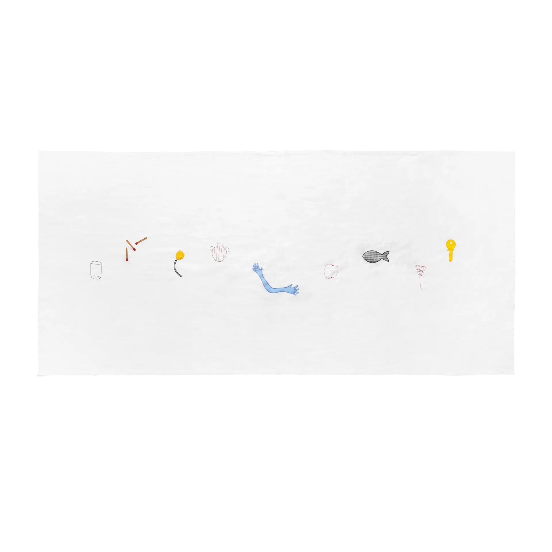 Sobremesa dug 140x300 cm, White HAY