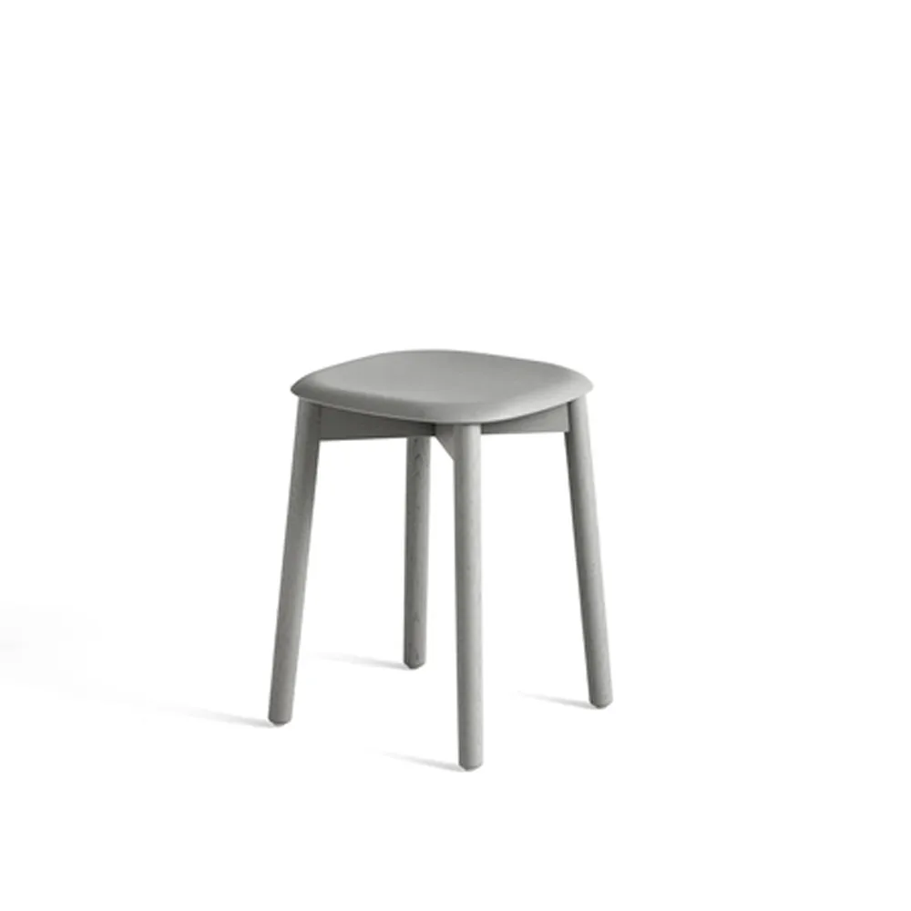Soft Edge 72 skammel, Soft grey-soft grey egestel HAY