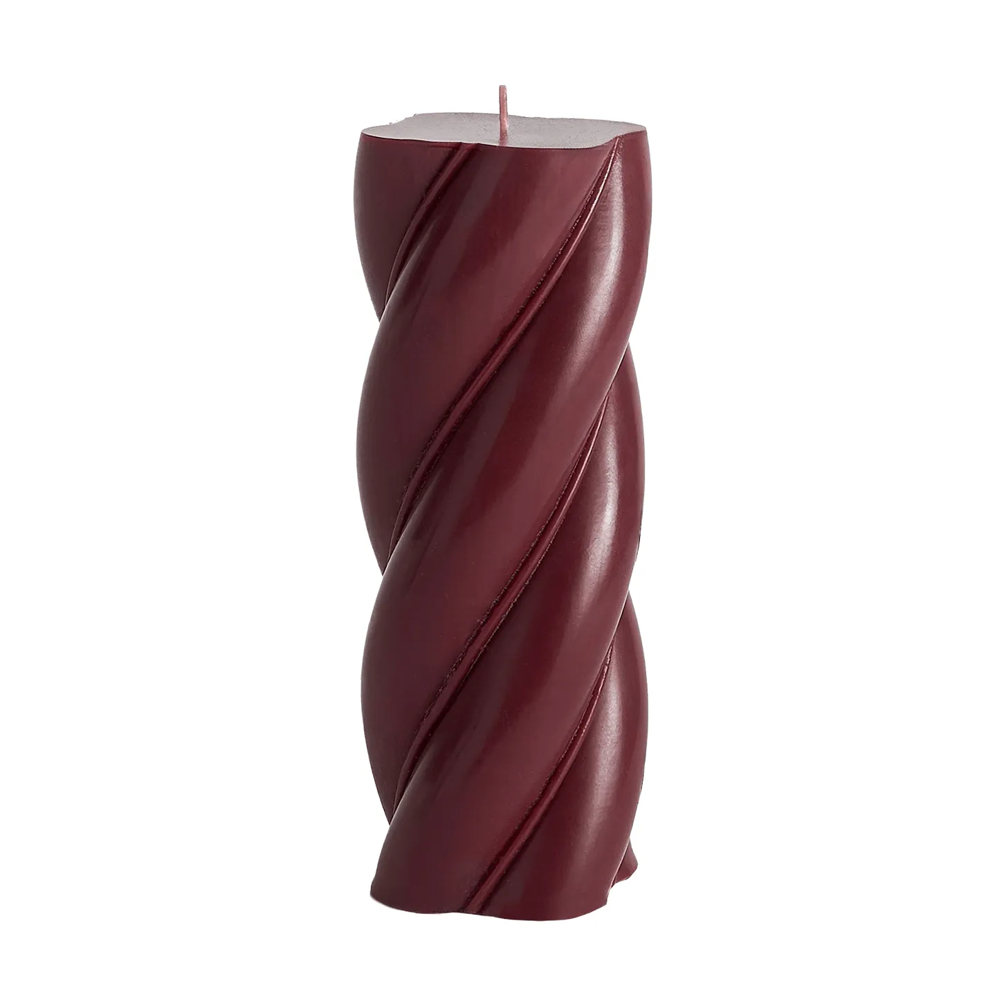 Soft Serve Candle bloklys, Bordeaux, Ø7,8x19,5 cm HAY