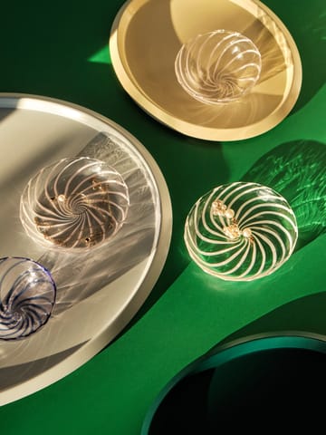 Spin fad Ø11 cm 2-pak - Klar/Hvid kant - HAY